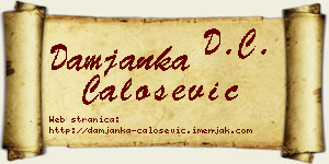 Damjanka Čalošević vizit kartica